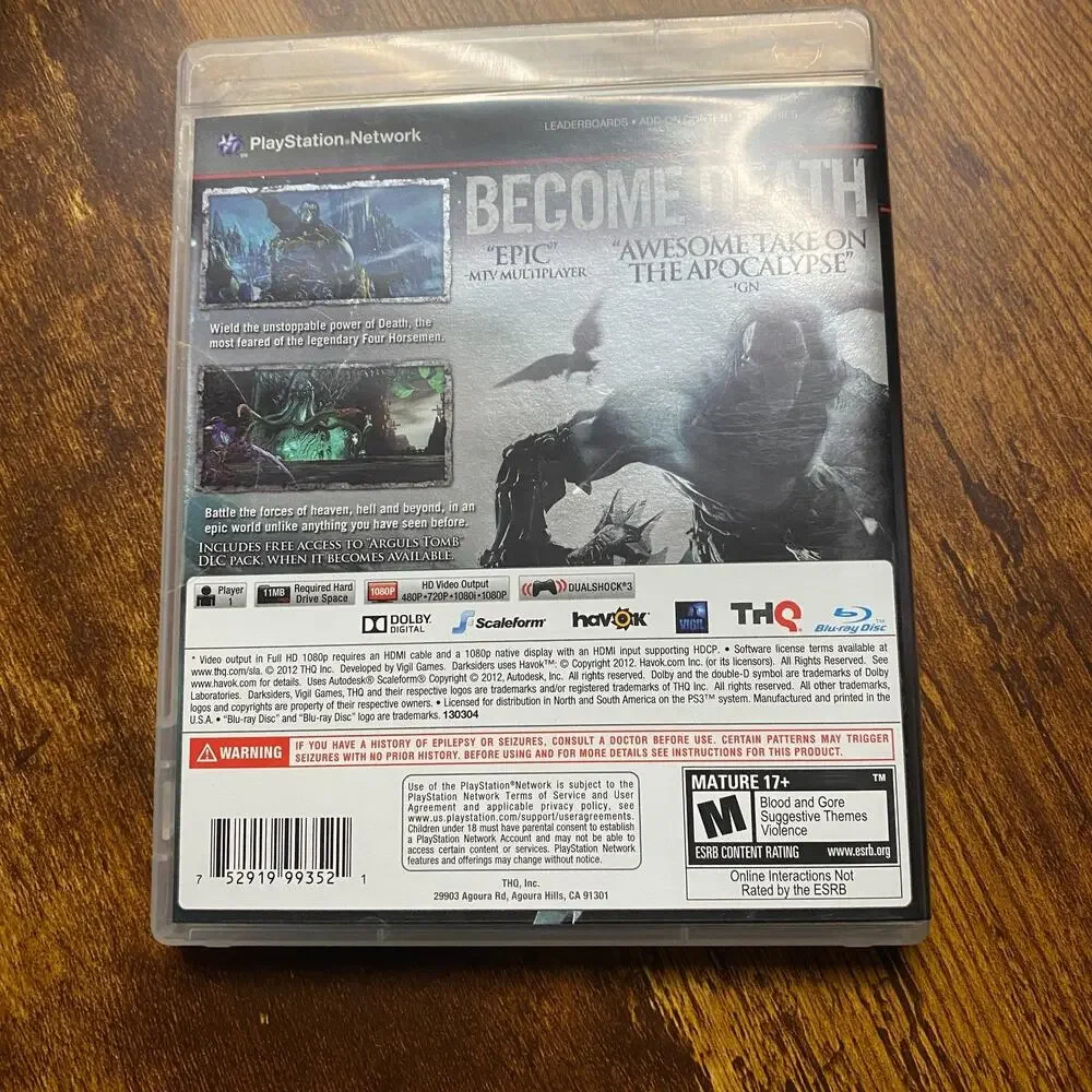 Darksiders II -- Limited Edition (Sony PlayStation 3, 2012)
